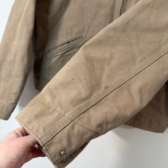 Carhartt Men's J97 Detroit Sandstone Jacket Blanket Lined Large Reg Saddle Tan - Picture 9 of 11